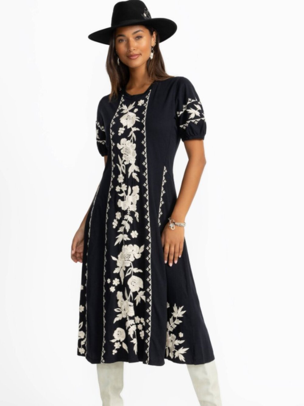 Johnny Was Seamed Knit Dress